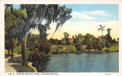 View of Crystal Park Lake Wales, Florida Postcard