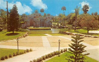 Polynesian Gardens in Charmed Circle, Model Homes Lehigh Acres, Florida Postcard