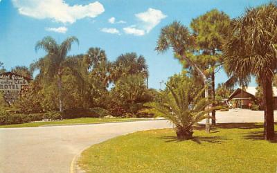 Entrance to the Lehigh Resort Motel  Lehigh Acres, Florida Postcard