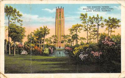 The Singing Tower, Mountain Lake Sanstuary Lake Wales, Florida Postcard