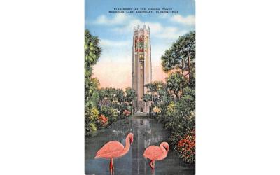 Singing Tower Mountain Lake Santuary Lake Wales, Florida Postcard