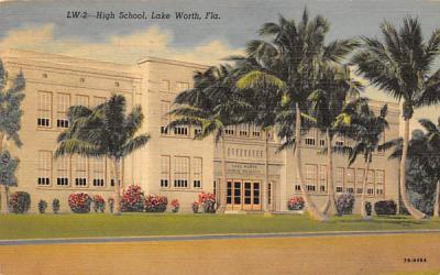 High School Lake Worth, Florida Postcard