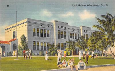 High School Lake Worth, Florida Postcard