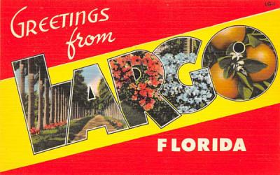 Greetings from Largo, FL, USA Florida Postcard
