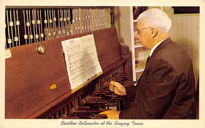Carillon Bellmaster at the Singing Tower Lake Wales, Florida Postcard