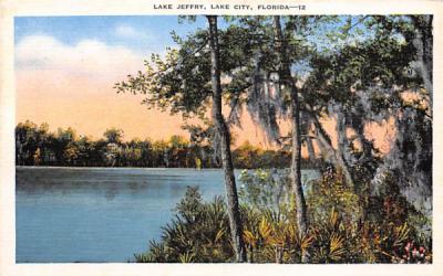 Lake Jeffry Lake City, Florida Postcard