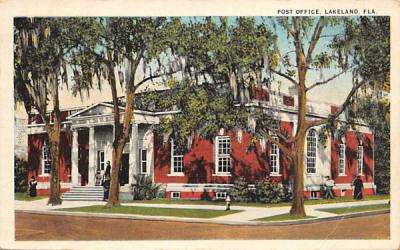 Post Office Lakeland, Florida Postcard