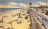 Boardwalk and Beach Lake Worth, Florida Postcard
