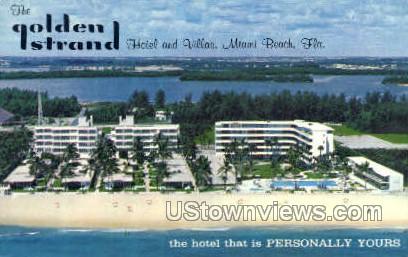 Golden Strand Hotel - Miami Beach, Florida FL Postcard