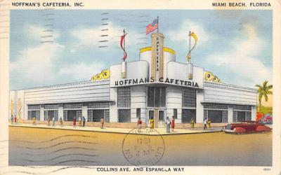 Hoffman's Cafeteria, INC. Miami Beach, Florida Postcard