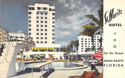 St. Moritz Hotel Miami Beach, Florida Postcard