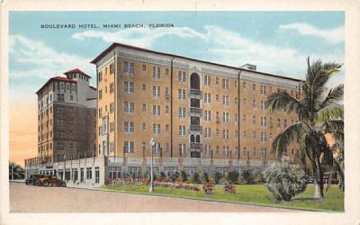 Boulevard Hotel Miami Beach, Florida Postcard