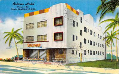 Bolivar Hotel Miami Beach, Florida Postcard