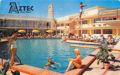 The Aztec Miami Beach, Florida Postcard