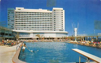 Most Luxurious Hotel in Miami Beach, Deauville Florida Postcard