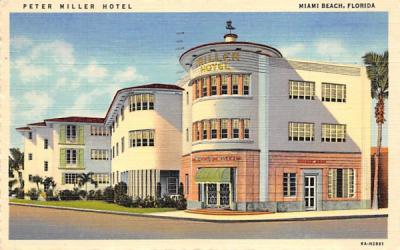 Peter Miller Hotel Miami Beach, Florida Postcard