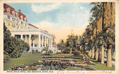 Royal Palm Hotel and Grounds Miami, Florida Postcard