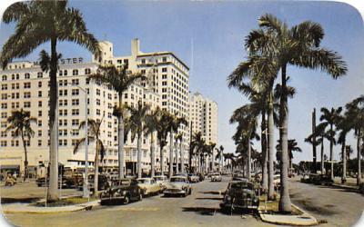 Beautiful Biscayne Boulevard Miami, Florida Postcard