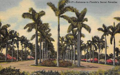 Entrance to Florida's Secret Paradise Postcard