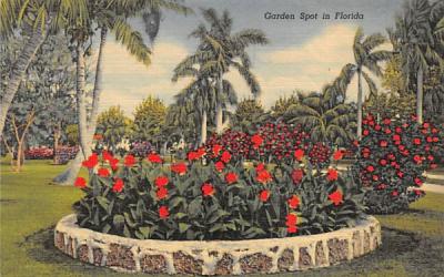 Garden Spot in Florida, USA Postcard