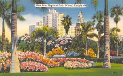 View from Bayfront Park Miami Beach, Florida Postcard