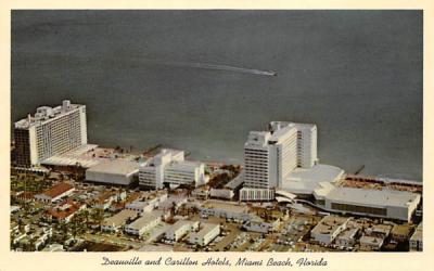 Deauville, Carillon Luxury Hotels along Atlantic Ocean Miami Beach, Florida Postcard