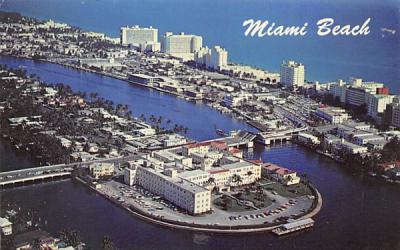 North Beach section, Hotel Row, St. Francis Hospital Miami Beach, Florida Postcard