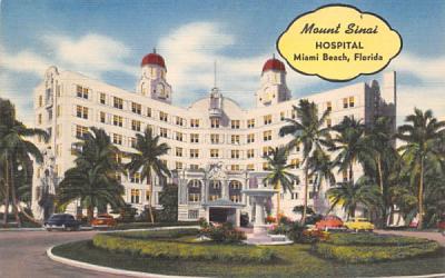 Mount Sinai Hospital Miami Beach, Florida Postcard
