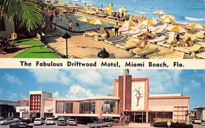 The Fabulous Driftwood Motel Miami Beach, Florida Postcard