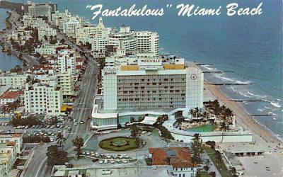 Looking North from the Seville Hotel Miami Beach, Florida Postcard