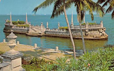 Vizcaya Miami, Florida Postcard
