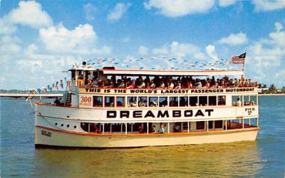 Seven Seas Dreamboat Miami, Florida Postcard