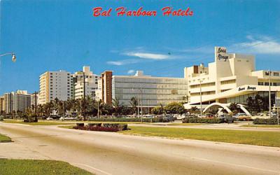 Bal Harbour Hotels Miami, Florida Postcard