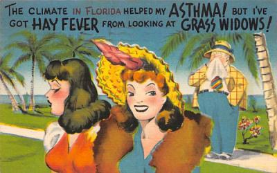 The Climate in Florida Helped my Asthma! Postcard