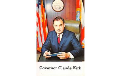 Governor Claude Kirk  Misc, Florida Postcard