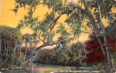 Way Down Upon the Suwannee River Misc, Florida Postcard