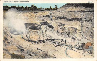 Phosphate Mining in Florida, USA Postcard