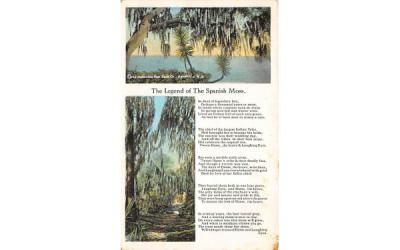 The Legend of The Spanish Moss Misc, Florida Postcard