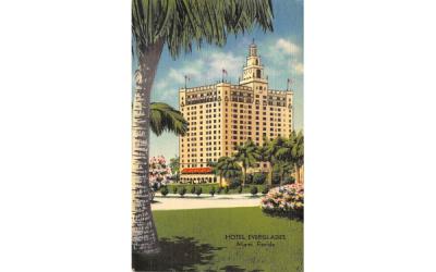 Hotel Everglades Miami, Florida Postcard