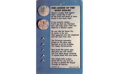 The Legend of the Sand Dollar Misc, Florida Postcard