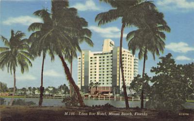 Eden Roc Hotel Miami Beach, Florida Postcard