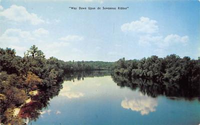 Way Down Upon de Suwannee Ribber Misc, Florida Postcard