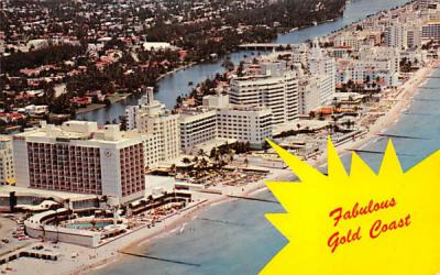 Fabulous Gold Coast Miami Beach, Florida Postcard