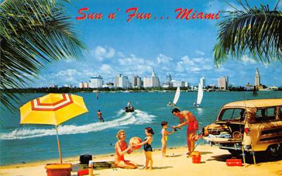 Sun n' Fun Miami, Florida Postcard