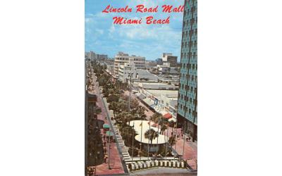 Lincoln Road Mall Miami Beach, Florida Postcard