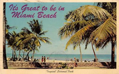 It's Great to be in Miami Beach, FL, USA Florida Postcard