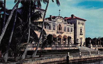 The Fabulous Italian Palazzo, on Biscayne Bay Miami, Florida Postcard