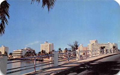 New Bridge on 62nd Street Miami Beach, Florida Postcard