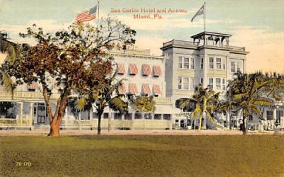 San Carios Hotel and Annex Miami, Florida Postcard