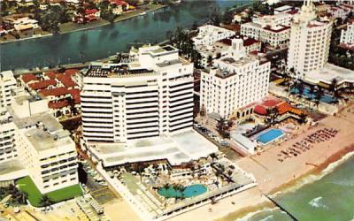 Ocean Front Hotels on the Gold Coast Miami Beach, Florida Postcard